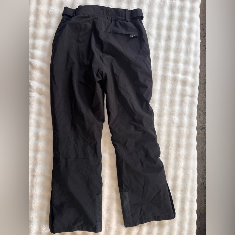 Unisex black ski pants